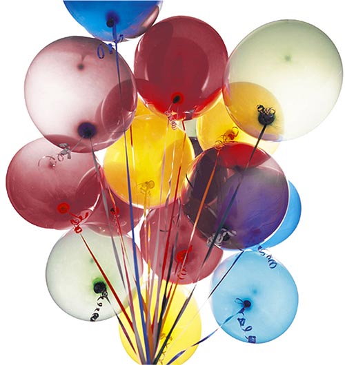 nos ballons à l'hélium